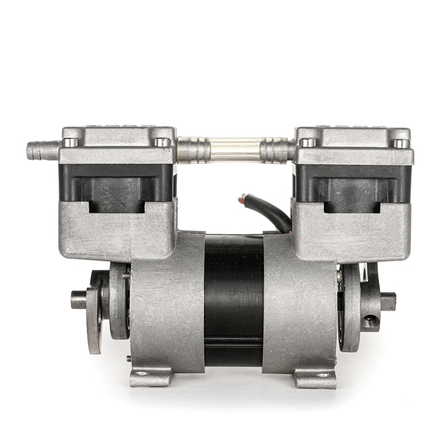 Customizable OEM Aluminum Alloy Micro Vacuum Pump DC12V 30W Piston Pump Silver/Black Suction Air Compressor Strong DC12V Pump