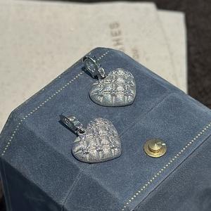 จี้เงินแท้ S925 รุ่น Wenchi สไตล์โบราณ รูปหัวใจถักทอ ดีไซน์เรียบง่าย ทันสมัย น่ารัก เท่ห์  แบบขัดเงา จี้ห้อยคอสวยงาม - Product Image 5