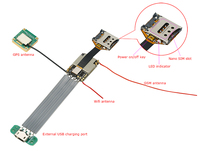 Module de suivi GPS GSM ZX310 le plus récent, le plus petit, avec écran LCD + antenne GPS externe, puce de suivi GPS ultra mini