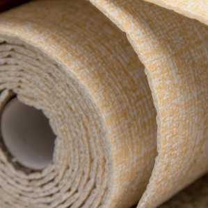 Rollos de pegatinas de pared de lino suave impermeables de alta calidad para decoración del hogar, papel tapiz autoadhesivo grueso de 50cm * 9m - Product Image 6