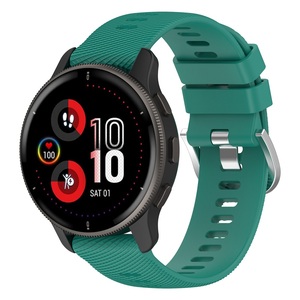 <span class=keywords><strong>Bracelet</strong></span> intelligent à boucle en métal argenté pour <span class=keywords><strong>Garmin</strong></span> <span class=keywords><strong>Forerunner</strong></span> 158 <span class=keywords><strong>55</strong></span> Venu 2 plus Cross Grain 20mm <span class=keywords><strong>Bracelet</strong></span> de <span class=keywords><strong>montre</strong></span> en silicone - Product Image 2