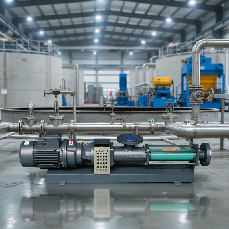JIABO Sludge Screw Pump Sewage Treatment