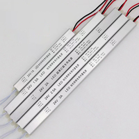Éclairage de miroir 8-12W, panneaux LED avec contrôle par driver 15W, IP20, 24VDC, boîtier en aluminium, entrée CC, pour éclairage public simple