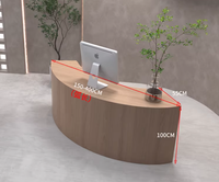 Comptoir de caisse Shinestone Arc en peinture cuite au four pour magasin de vêtements, salon de beauté féminin, bar – Bureau de magasin de luxe, tendance et populaire sur internet