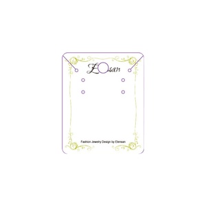 Silver Needle Earring <b>Packing</b> Paper Card Earplug Necklace Accessories Card PP Hair Pin Brooch Paper Card Custom - Product Image 2