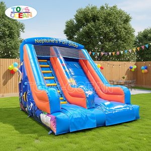 Toboggan aquatique gonflable <span class=keywords><strong>Neptune</strong></span>'s Fun 2026 pour usage commercial, humide/sec, pour parc d'attractions pour enfants, PVC robuste, certifié EN1176, OEM/ODM - Product Image 1