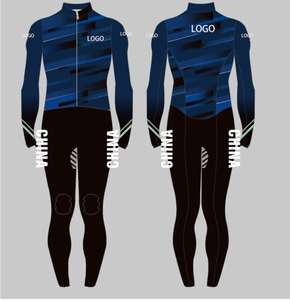 Combinaison de <span class=keywords><strong>ski</strong></span> imperméable et coupe-vent confortable au design personnalisé Combinaison de patinage de vitesse Ensemble deux pièces respirant à impression complète Vêtements de <span class=keywords><strong>ski</strong></span> et de neige - Product Image 4