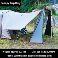 Tente de camping gonflable 4 saisons en 2 minutes, en tissu Oxford imperméable, portable, extensible modulaire à 4 côtés, vert armée