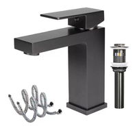 Robinet de lavabo thermostatique moderne à poignée unique en acier inoxydable 304, à montage sur plan, avec cartouche céramique