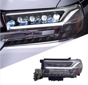 Conjunto de Faros Delanteros NUELEAD, Lado del Conductor, Nuevo, 12V, LED, Par de Faros Delanteros, 5000K, 5000 Lúmenes, Lente Ahumada/Tintada para Land Cruiser - Product Image 6