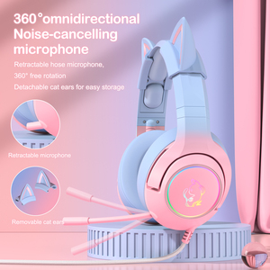 <span class=keywords><strong>K9</strong></span> RGB 3.5mm หูฟังแบบมีสายพร้อมไมค์ตัดเสียงรบกวน - Product Image 2