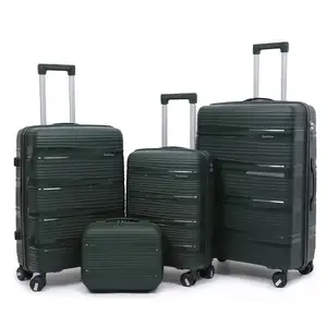 卸売新素材ファッション20 "24" 28 "インチ4PCSセットPP防水カスタム旅行荷物セット旅行スーツケース