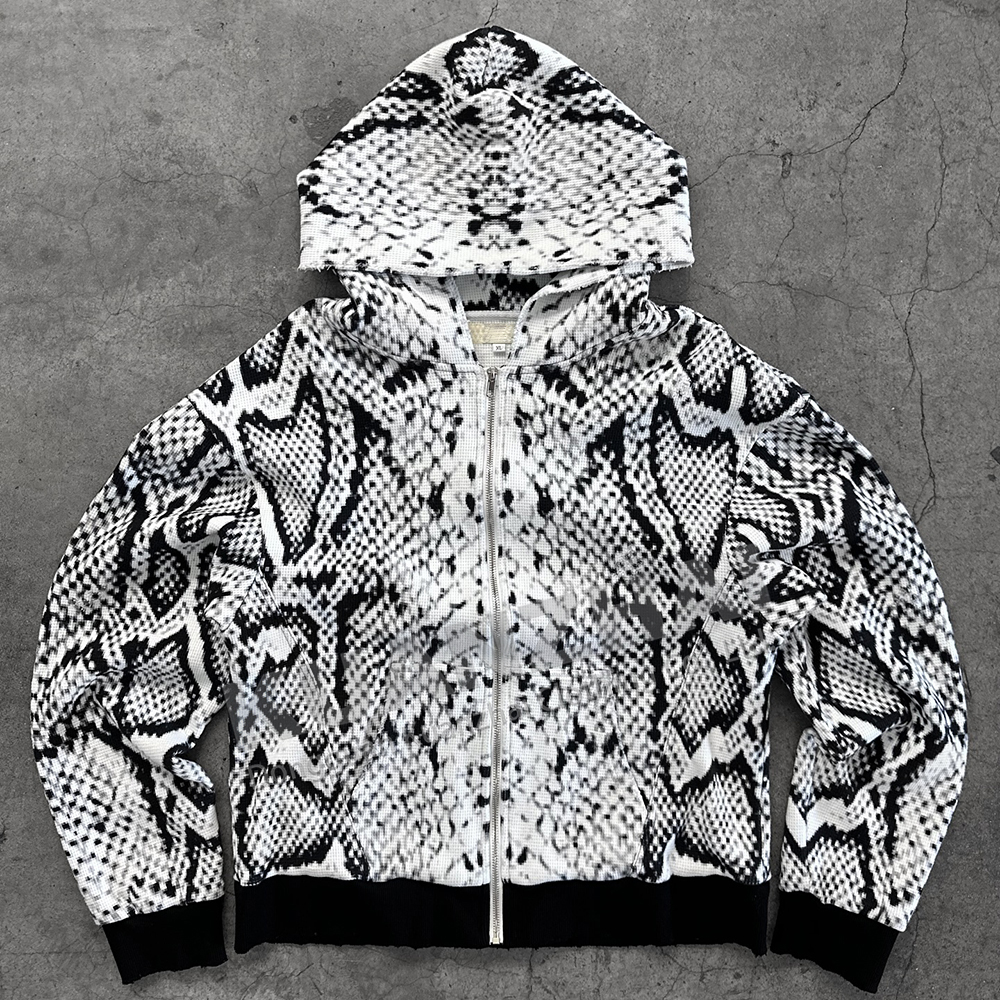 Custom-Snake-Printed-Zipper-
