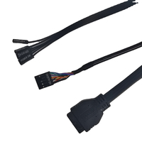Placa de circuito para Pc, adaptador de fuente de alimentación USB 3,0, extensión de Cable, unidad de disco flexible, doble USB