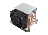   Refroidisseur de processeur actif 2U 120W avec 4 caloducs, ventilateur PWM 4 broches et dissipateur à ailettes en aluminium pour Ryzen 5 7 et serveurs (ventilateur de refroidissement CPU)
