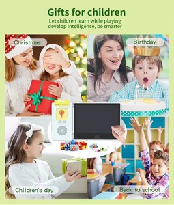 Giocattolo Personalizzato 2 in 1 per Terapia del Linguaggio per Bambini Autistici, 224 Parole Visive, Flashcard Parlanti, Tablet LCD per Scrittura, Giocattolo Ricaricabile USB - Product Image 3