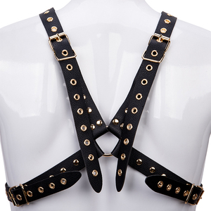 Эротический комплект для взрослых: кожаное белье, самоконтрольные ремни для тела, SM-бондаж, парный БДСМ-комплект для мужчин - Product Image 6
