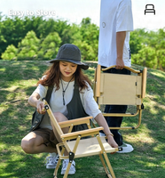Chaise de camping en alliage d'aluminium, ensemble table et chaise pliantes portables pour l'extérieur