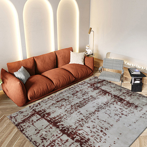 Alfombra de suelo acrílico hecha a mano con estampado abstracto: imprescindible para alfombras y alfombras de lujo para decoración del hogar - Product Image 2