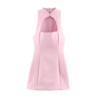 PB&ZA Femme 2026 Nouvelle Robe Mini Chic Tendance Été Unie Élégante Sans Manches Robe Femme Vestidos Robe Mujer