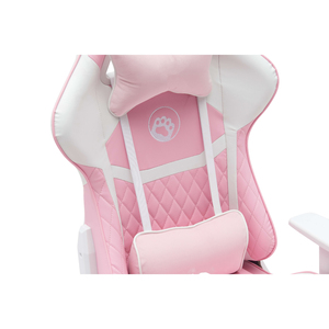 Silla Gamer para Mujer, Diseño Adorable y Femenino, Color Amarillo, Económica, de Fábrica, OEM, Silla de Oficina Giratoria con Ruedas, Estilo Gatita - Product Image 3