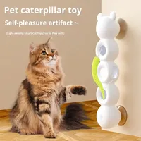 Jouet Électrique Interactif Automatique pour Chat avec Queue Moelleuse et Capteur Dynamique, Jouet Rechargeable pour Chaton d'Intérieur