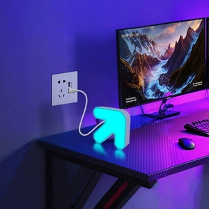 Nueva Lámpara Ambiental RGB con Forma de Flecha, Diseño Moderno, LED ABS, Sincronización Rítmica, para Dormitorio, Sala de Estar, con Control Remoto - Product Image 3