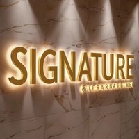Enseigne lumineuse 3D LED OEM, lettres rétroéclairées, logo lumineux, enseigne de magasin en acrylique, signalétique de devanture, enseigne électronique en métal pour entreprise