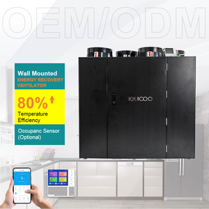 Système <span class=keywords><strong>de</strong></span> ventilation MVHR flexible et écoénergétique mural pour la récupération <span class=keywords><strong>de</strong></span> chaleur dans les salles à manger résidentielles - Product Image 1