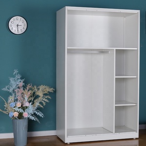 Vente en gros de vêtements populaires pour filles comme armoire de chambre à coucher avec miroir armoire en acier à 3 portes en métal lemari pakaian - Product Image 5