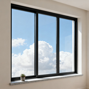 Ventana corredera insonorizada de vidrio de doble acristalamiento con marco de aluminio 6063-T5 de alta resistencia para biblioteca de dormitorio - Product Image 3