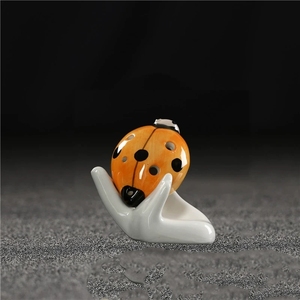 Ocarina de Porcelana Colorida con Diseño de Mariquita, 6 Orificios, Pequeño Instrumento Musical para Práctica de Estudiantes y Recuerdo - Product Image 4