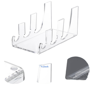 Wholesale Wholesale Plastic Acrylic 4-Tier Multifunction Desktop Lab Disc Dispenser Petri <b>Dish</b> <b>Rack</b> Holder - Product Image 1