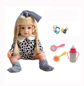 14 pouces réaliste doux silicone vinyle tissu corps réel enfant en bas âge poupée garçon fille jouet réaliste nouveau-né bébé <span class=keywords><strong>reborn</strong></span> poupées - Product Image 1