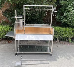 <span class=keywords><strong>Parrilla</strong></span> Argentina de Carbón ASADO con Ladrillos Refractarios de Acero Inoxidable / Santa María - Product Image 4