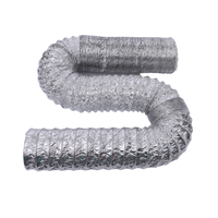 Gaine en aluminium flexible sur mesure, prix usine, résistante à la chaleur, ignifuge, installation facile, pour ventilation industrielle CVC