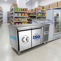 Équipement de réfrigération en gros pour supermarché : Vitrine réfrigérée anti-rouille pour cuisine arrière