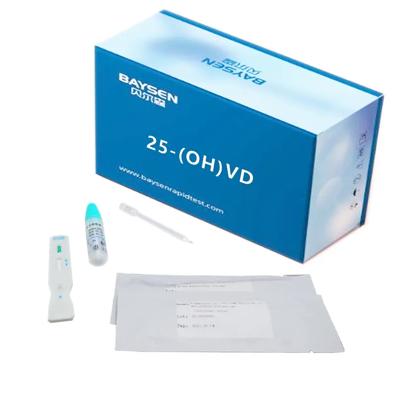 Kit quantitativo de teste de sangue 25-hidroxy, vitamina d, kit rápido de reagente de laboratório ivd