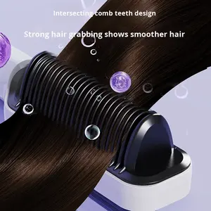 Hot Comb <strong>Hair</strong> <strong>Straightener</strong> with LED Display USB Power Source Negative Ion for Outdoor Use Household <strong>Ceramic</strong> Featuring Electric - Product Image 5