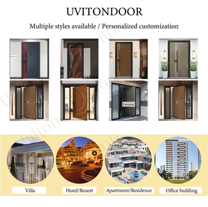 <span class=keywords><strong>Porta</strong></span> d'Ingresso di Lusso per Villa, <span class=keywords><strong>Porta</strong></span> Scultorea Geometrica in Metallo Nero con Accenti Lineari Dorati, <span class=keywords><strong>Porta</strong></span> Principale Moderna Unica in Metallo - Product Image 5