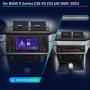 Junsun-Radio multimedia para coche, Radio con <span class=keywords><strong>Android</strong></span>, CarPlay, navegación, para BMW 5 Series E39 X5 E53 M5 1996-2003, stock europeo - Product Image 3