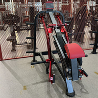 Appareil de musculation professionnel pour club de fitness, machine à ramer en position accroupie à charge libre, avec support de poitrine et dossier, levier de rame en T, coussin réglable