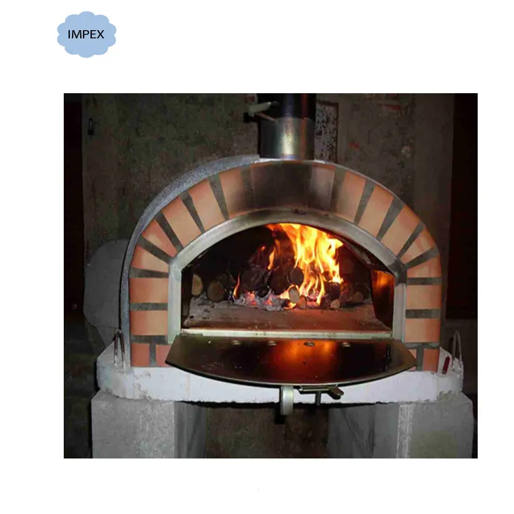 Madera despedido horno de ladrillo al aire libre portátil de Gas comercial horno de Pizza