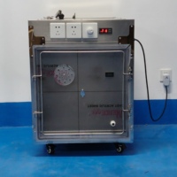 Équipement vétérinaire intelligent, cage à oxygène vétérinaire à contrôle de température, cage à oxygène ICU en acier inoxydable pour la thérapie oxygénante des animaux de compagnie