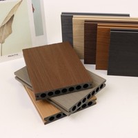 Planche de terrasse en composite bois-plastique, panneau de revêtement composite creux pour terrasse extérieure