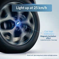 Lumière LED de jante à lévitation magnétique pour voiture, personnalisable, lampe de nuit pour pneu, pour OLIVER (48-136)