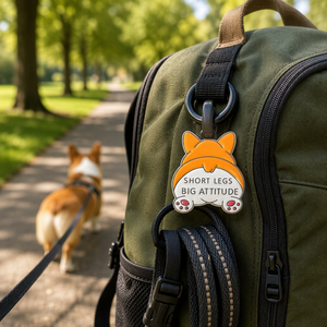 Pin de esmalte de perro Corgi, diseño de dibujos animados con vista trasera, patas cortas y gran personalidad, broche divertido, insignia de regalo para amantes de las mascotas, pines de solapa de metal al por mayor - Product Image 4