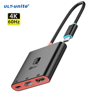 Adaptateur Hub ULT-unite Type C vers USB-C 4K HDMI USB 3.0 3-en-1 pour Switch 2