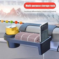 Boîte de rangement multifonction pour téléphone dans la voiture, organisateur de clés de voiture, support de porte, porte-objets divers, porte-gobelet, porte-cigarettes