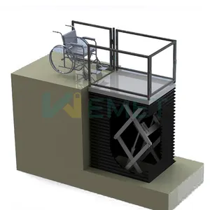 Wemet outside lifts for disabled 1m wheelchair scissor lift